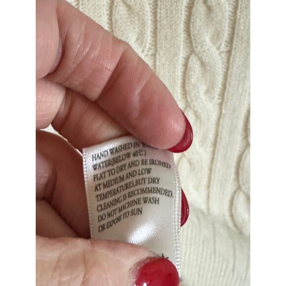 Grey Ven Women's XSmall White Halket Wool Cashmere Crew Neck Long Sleeve Sweater - Picture 10 of 11